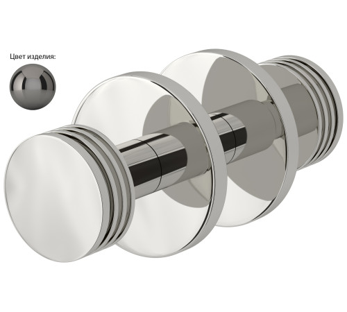 Вешалка для полотенцесушителя двойная Сунержа Каньон чёрный хром глянцевый 01-2010-0004