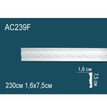 Молдинг полиуретановый Perfect гибкий с рисунком AC239F
