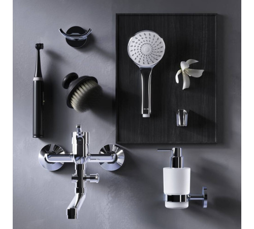 Смеситель для ванны и душа AM.PM X-Joy с длинным изливом и душевым набором F85B90100