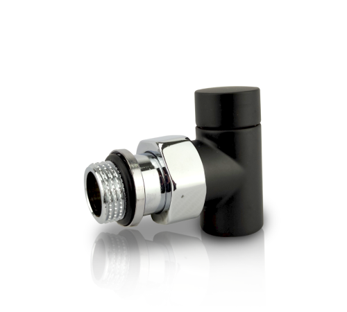 Клапан запорный SR Rubinetterie Tondera Light угловой 1/2 черный матовый 0775-1500VC0S