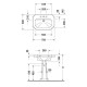 Раковина подвесная Duravit 1930 70х50 см 3 отверстия WonderGliss 04387000301