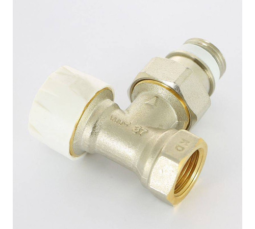 Вентиль термостатический Simplex угловой 1/2 с преднастройкой никель F34004