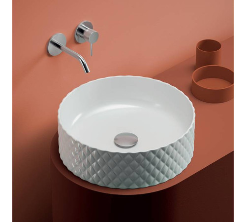 Раковина накладная Artceram ROMBO 44 см без отв. белый глянцевый OSL009 01 00