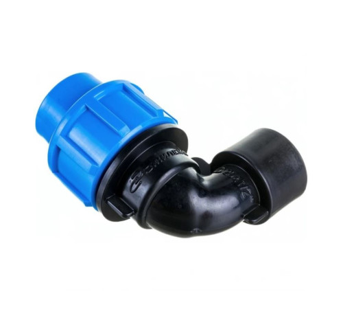 Угольник компрессионный Unidelta для труб ПНД 20х1/2 ВР 509125