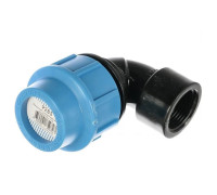 Угольник компрессионный Unidelta для труб ПНД 32х1 ВР 509130