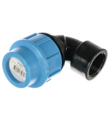 Угольник компрессионный Unidelta для труб ПНД 32х1 ВР 509130