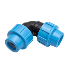 Угольник компрессионный Unidelta для труб ПНД 20х20 мм 509123