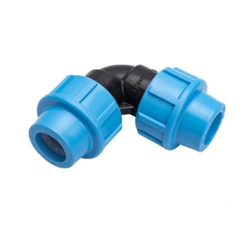 Угольник компрессионный Unidelta для труб ПНД 20х20 мм 509123