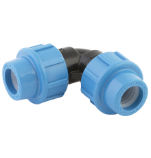 Угольник компрессионный ПНД ДЖИЛЕКС 20 мм 90° 9000