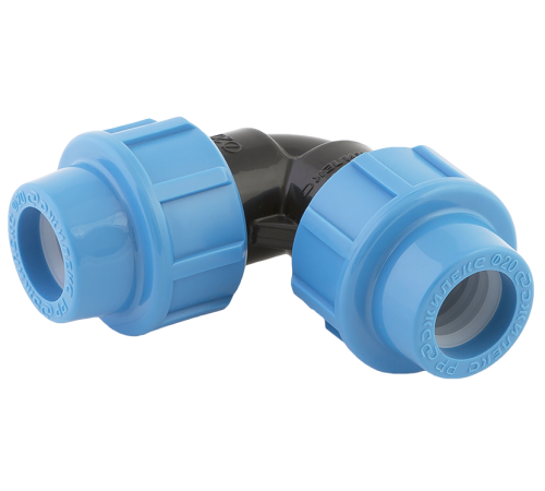 Угольник компрессионный ПНД ДЖИЛЕКС 20 мм 90° 9000