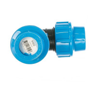 Угольник компрессионный Unidelta для труб ПНД 25х25 мм 509127