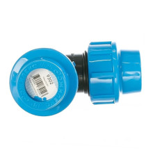 Угольник компрессионный Unidelta для труб ПНД 25х25 мм 509127