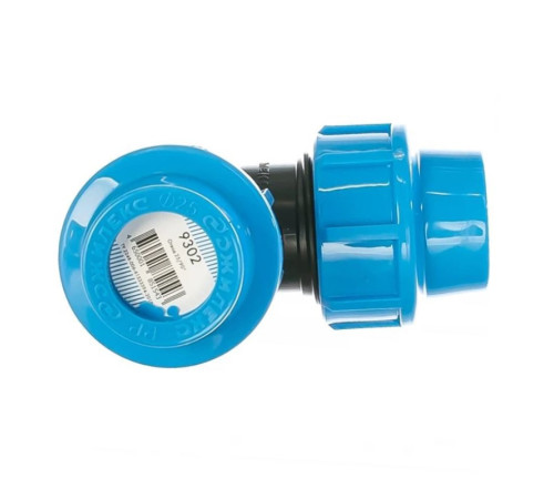 Угольник компрессионный Unidelta для труб ПНД 25х25 мм 509127