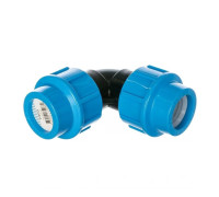 Угольник компрессионный Unidelta для труб ПНД 32х32 мм 509129