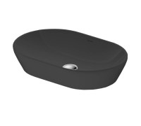Раковина накладная Duravit D-Neo 60х40 см без перелива без отверстия черный матовый 2372601370