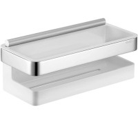 Корзинка для душа со стеклоочистителем KEUCO Edition Moll белая хром 12759010000