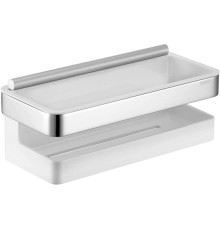 Корзинка для душа со стеклоочистителем KEUCO Edition Moll белая хром 12759010000