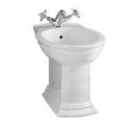 Биде напольное Devon&Devon Westminster 56х36 см 1 отверстие белый IBBID1FWES