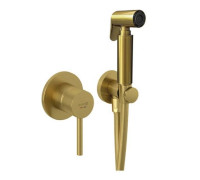 Гигиенический душ со смесителем Kludi BOZZ золото брашированное 38998N076