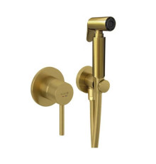 Гигиенический душ со смесителем Kludi BOZZ золото брашированное 38998N076