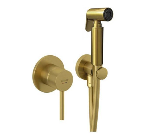 Гигиенический душ со смесителем Kludi BOZZ золото брашированное 38998N076