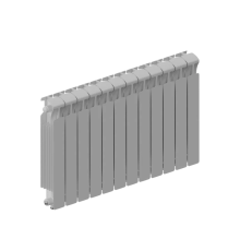 Радиатор биметаллический RIFAR MONOLIT VENTIL 500 12 секций нижнее подключение MN-500-12-VR RAL 9016