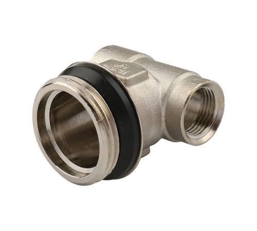 Тройник латунный никелированный Tiemme для коллекторов 3/8 ВР х 3/4 НР х 1/2 ВР 1950024