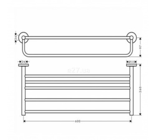 Полка для полотенец Hansgrohe Logis Universal хром 41720000