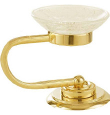 Мыльница Boheme Murano настольная 11.5х12х14.5 см золото 10910-G