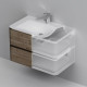 Тумба под раковину подвесная 80 см AM.PM Sensation табачный дуб M30FHX0802TF