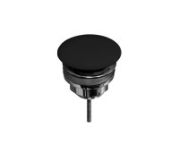 Донный клапан для раковины Kerasan клик-клак керамика черный глянцевый 923304