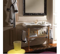 Консоль с раковиной Kerasan Retro 100х46 см напольная золото 7602/105001/730091