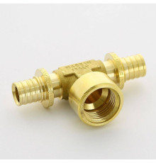 Тройник аксиальный Uni-Fitt 16х1/2х16 ВР латунь 747G6260