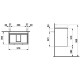 Тумба с раковиной Laufen Base 57х36х53 см подвесная 2 ящика белый глянцевый 4.0221.2.110.261.1 / 8.1895.9.000.104.1