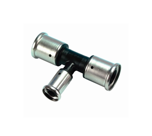 Тройник переходный HENCO 10PK ПВДФ пресс уменьшенный в центре 40x32x40 10PK-403240