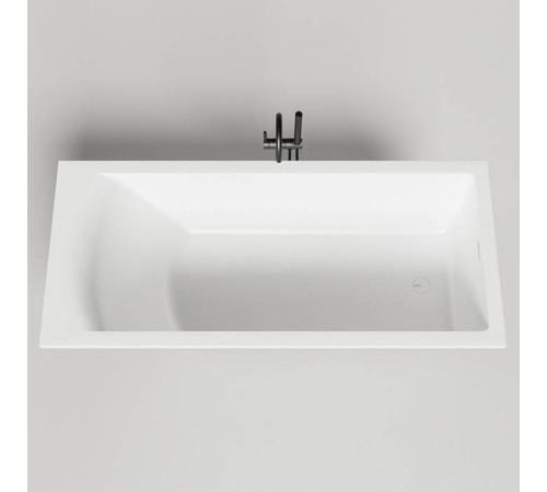 Ванна встраиваемая Salini Cascata 180х80х60 см S-Sense белый матовый с донным клапаном 104513M