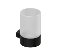 Стакан с держателем Kludi VELA R 72х92х119 мм черный матовый 5897539