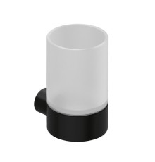 Стакан с держателем Kludi VELA R 72х92х119 мм черный матовый 5897539