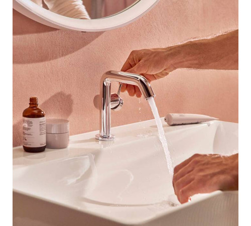 Смеситель для раковины Hansgrohe Tecturis S на 1 отверстие с донным клапаном хром 73320000