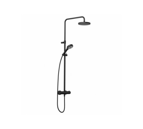 Душевая система Kludi DIVE S с термостатом черный матовый 6807939-00