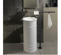 Раковина напольная Agape Vieques 43.5x90.4 см выпуск в пол белая ACER0798FZZ