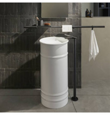 Раковина напольная Agape Vieques 43.5x90.4 см выпуск в пол белая ACER0798FZZ