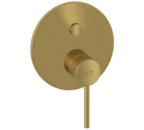Смеситель для душа Kludi Bozz на 2 потребителя внешняя часть брашированное золото 38659N076