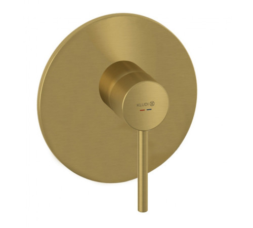 Смеситель для душа Kludi Bozz на 1 потребителя внешняя часть брашированное золото 38655N076