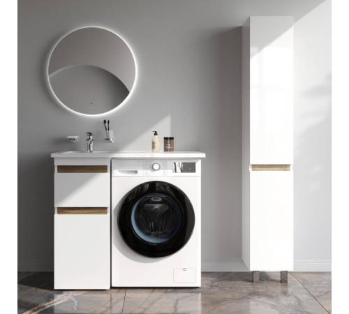 Тумба под столешницу для стиральной машины напольная AM.PM X-Joy 40 см 2 ящика белый глянец M85AFSX0402WG