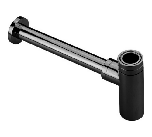 Сифон для раковины Cisal Complementi 1 1/4 черный матовый ZA00404240