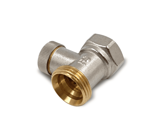 Клапан запорный Primoclima Armature прямой 1/2x3/4 никель PC3412RSNN