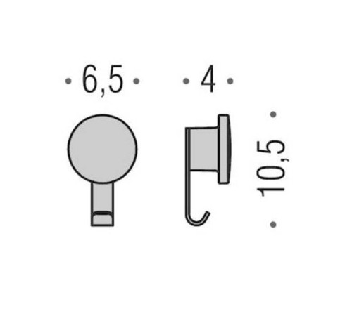 Крючок Colombo Design Nordic EB27 хром BEB27.CR