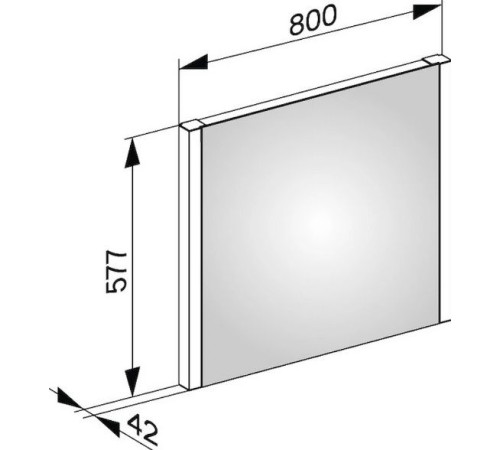 Зеркало Keuco Royal Reflex 800x700 мм с подсветкой 14296002500