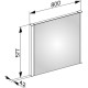Зеркало Keuco Royal Reflex 800x700 мм с подсветкой 14296002500